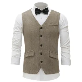 1920's Vest Set (Khaki) - Hire