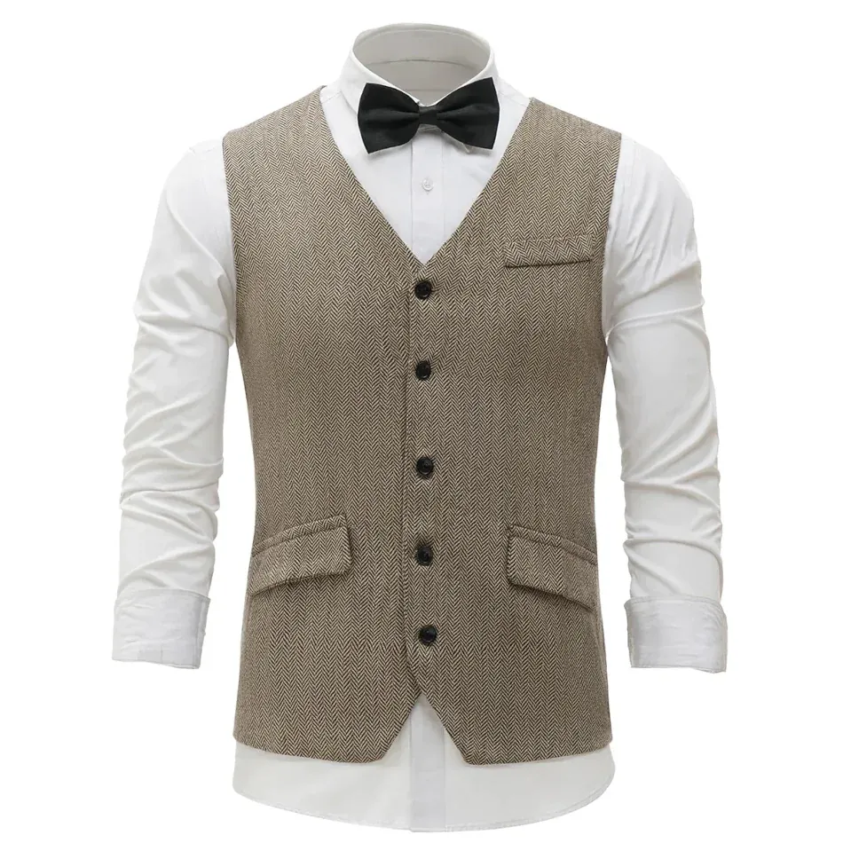 1920's Vest Set (Khaki) - Hire