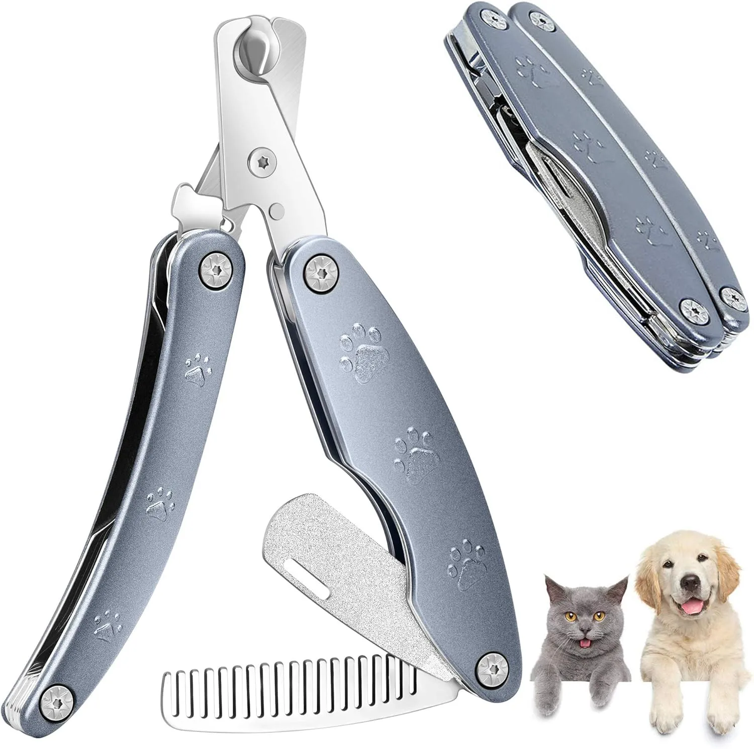 3 in 1 Foldable Dog Nail Clippers