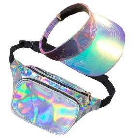 80s Galaxy Bum Bag & Visor Set