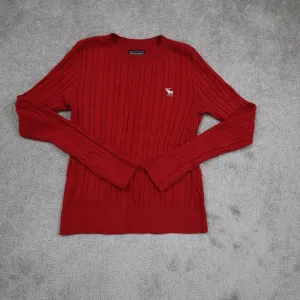 Abercrombie & Fitch Womens Pullover Sweater Knitted Long Sleeves Red Size XS