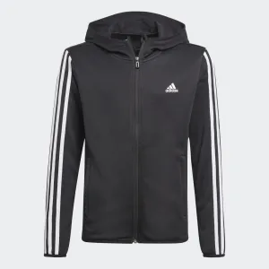 Adidas Boys Designed 2 Move 3-Stripes Hoodie