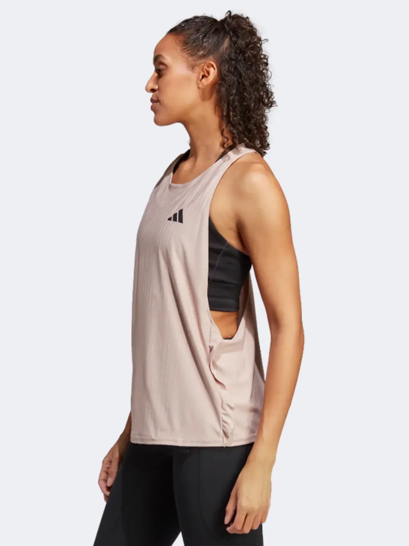 Adidas Made To Be Remade Women Running Tank Wonder Taupe