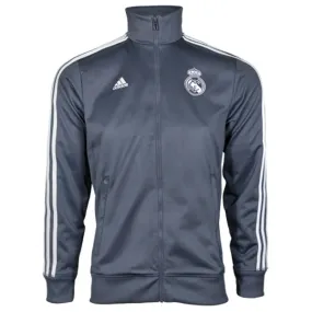 adidas Men's Real Madrid Track Top Jacket Grey