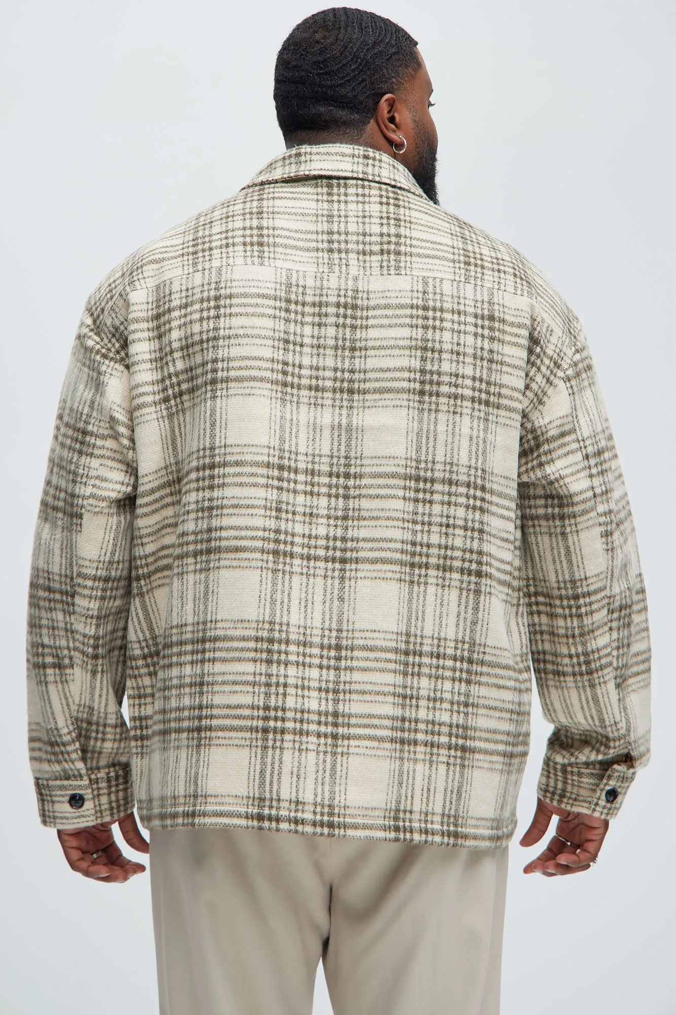 Agua Plaid Shacket - Cream/combo