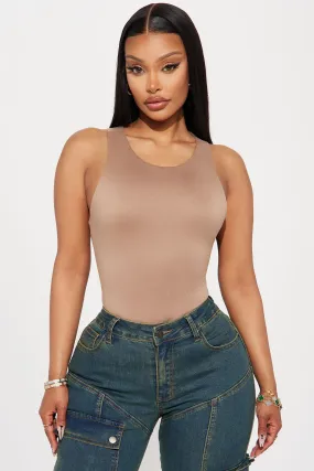 Alexa Double Layered Tank Top - Taupe