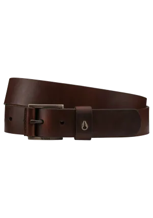 Americana Leather Belt - Dark Brown