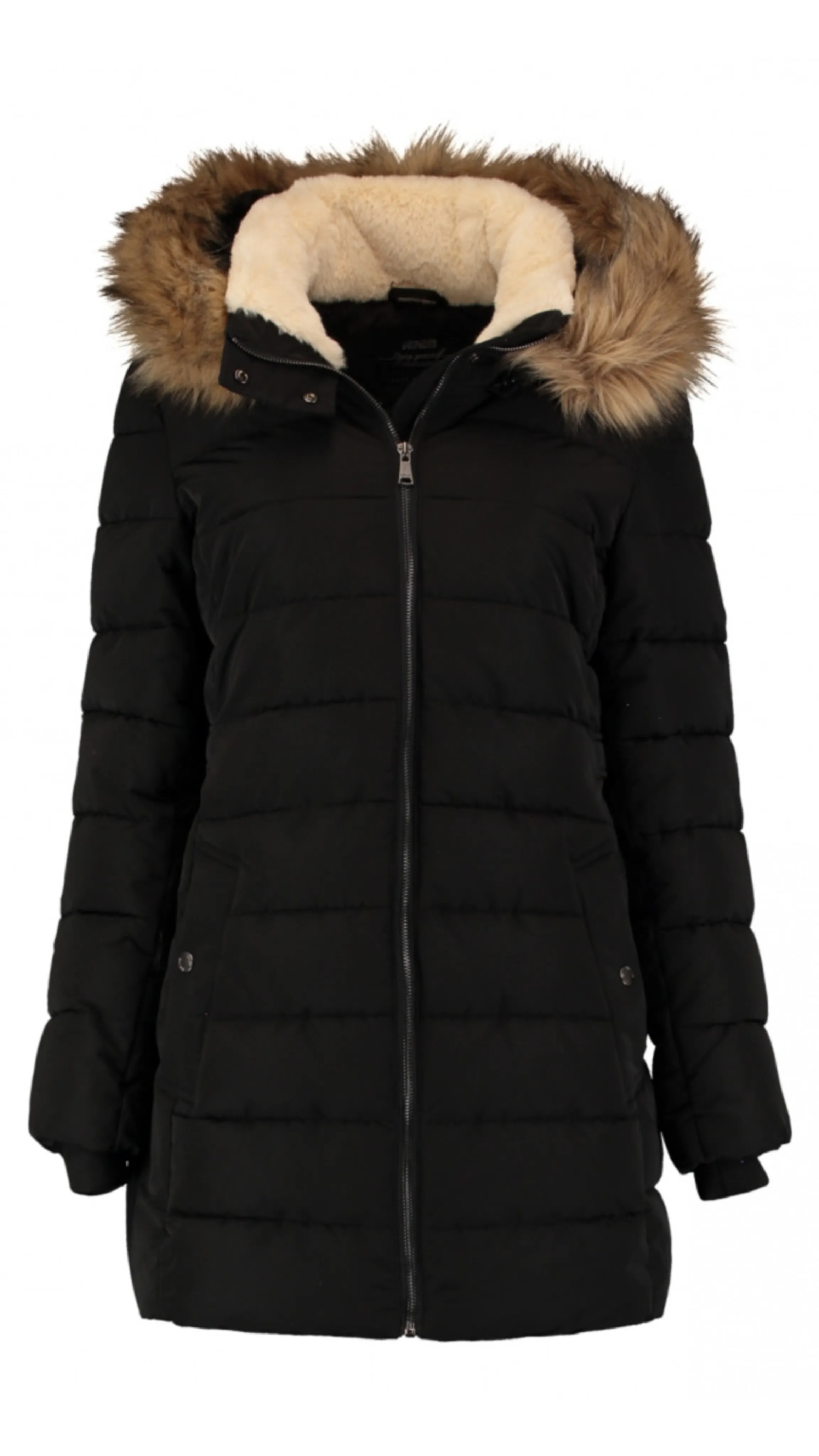 Anetta Black Puffer Jacket