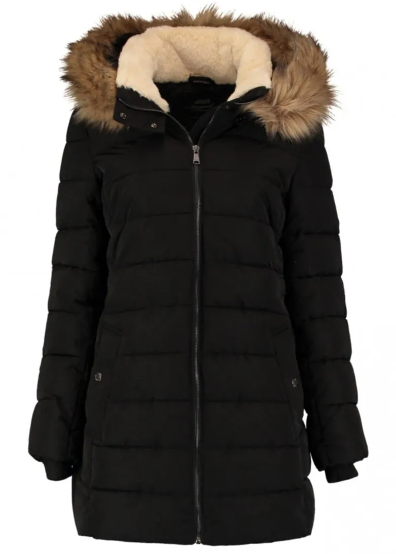 Anetta Black Puffer Jacket