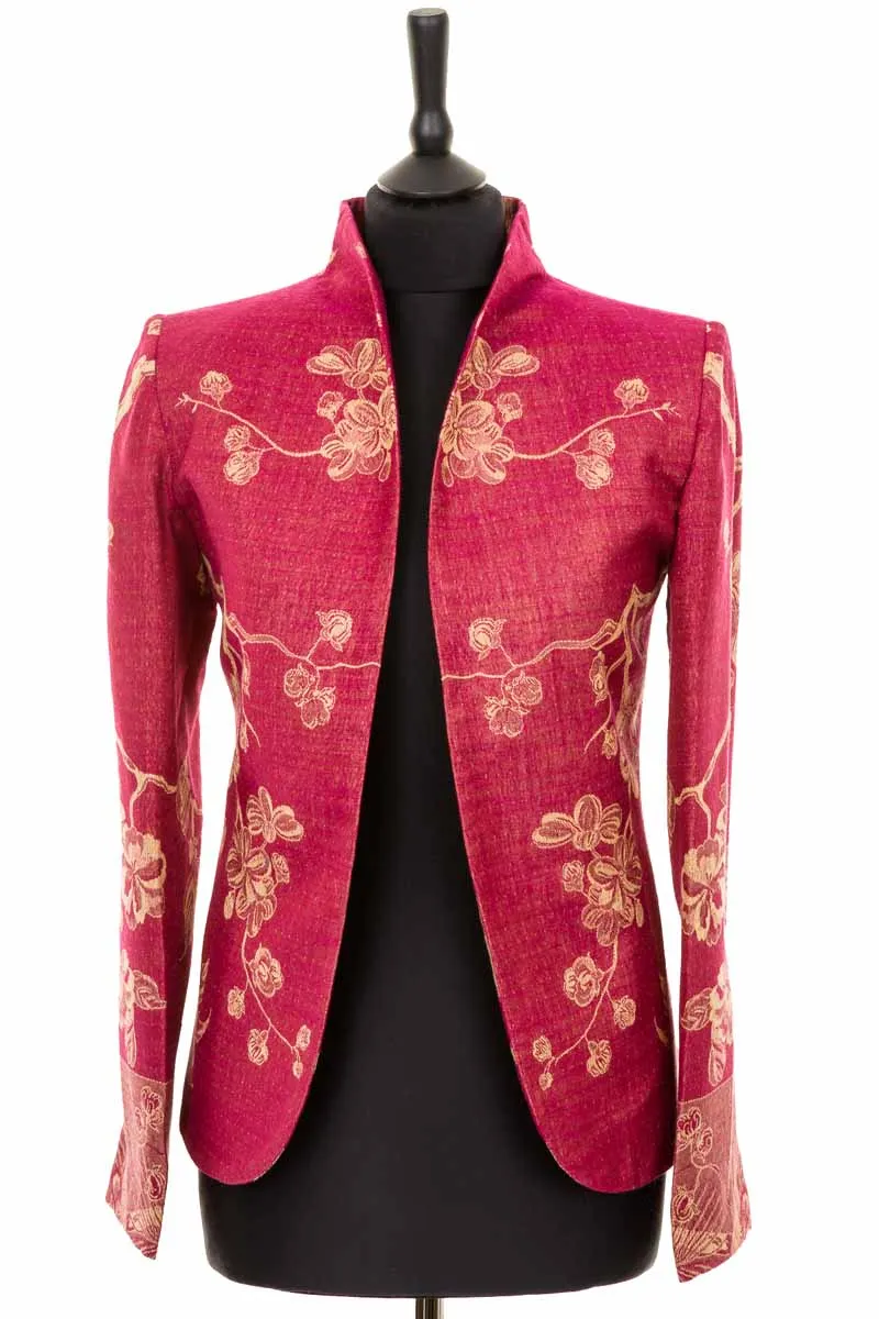 Anya Jacket in Deep Raspberry