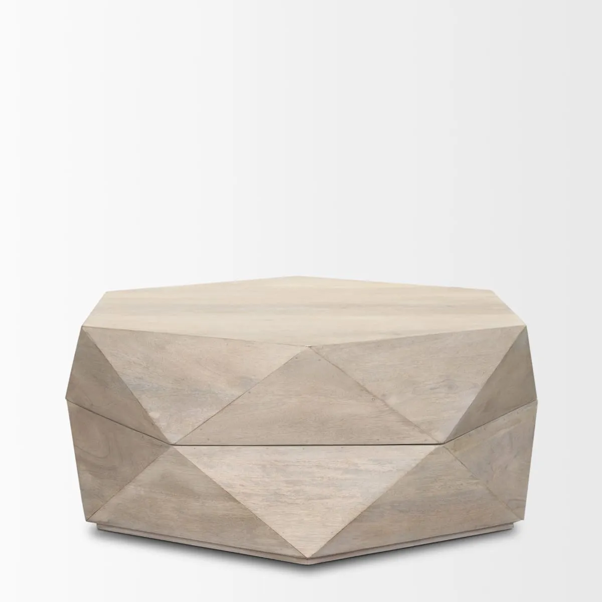 Arreto Coffee Table White Wood | 36 x 36