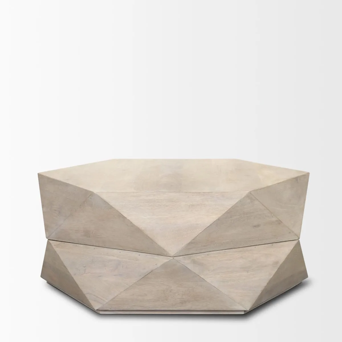 Arreto Coffee Table White Wood | 36 x 36