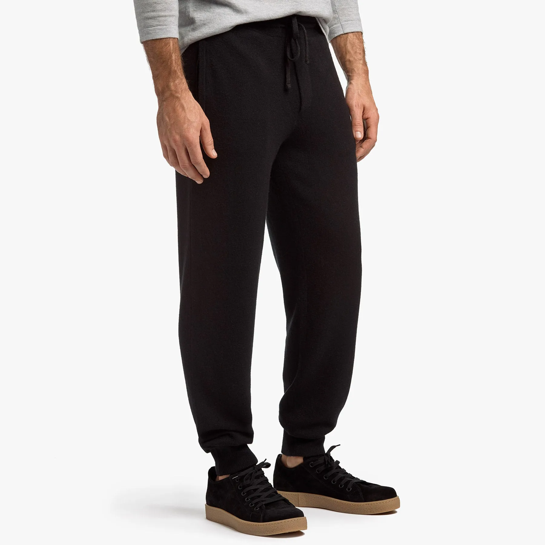 Baby Cashmere Track Pant - Black