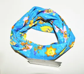 Baby/Toddler/Child bubble guppies infinity scarf, bubble guppy scarf, soft baby scarf, trendy baby scarf,  unisex baby scarf