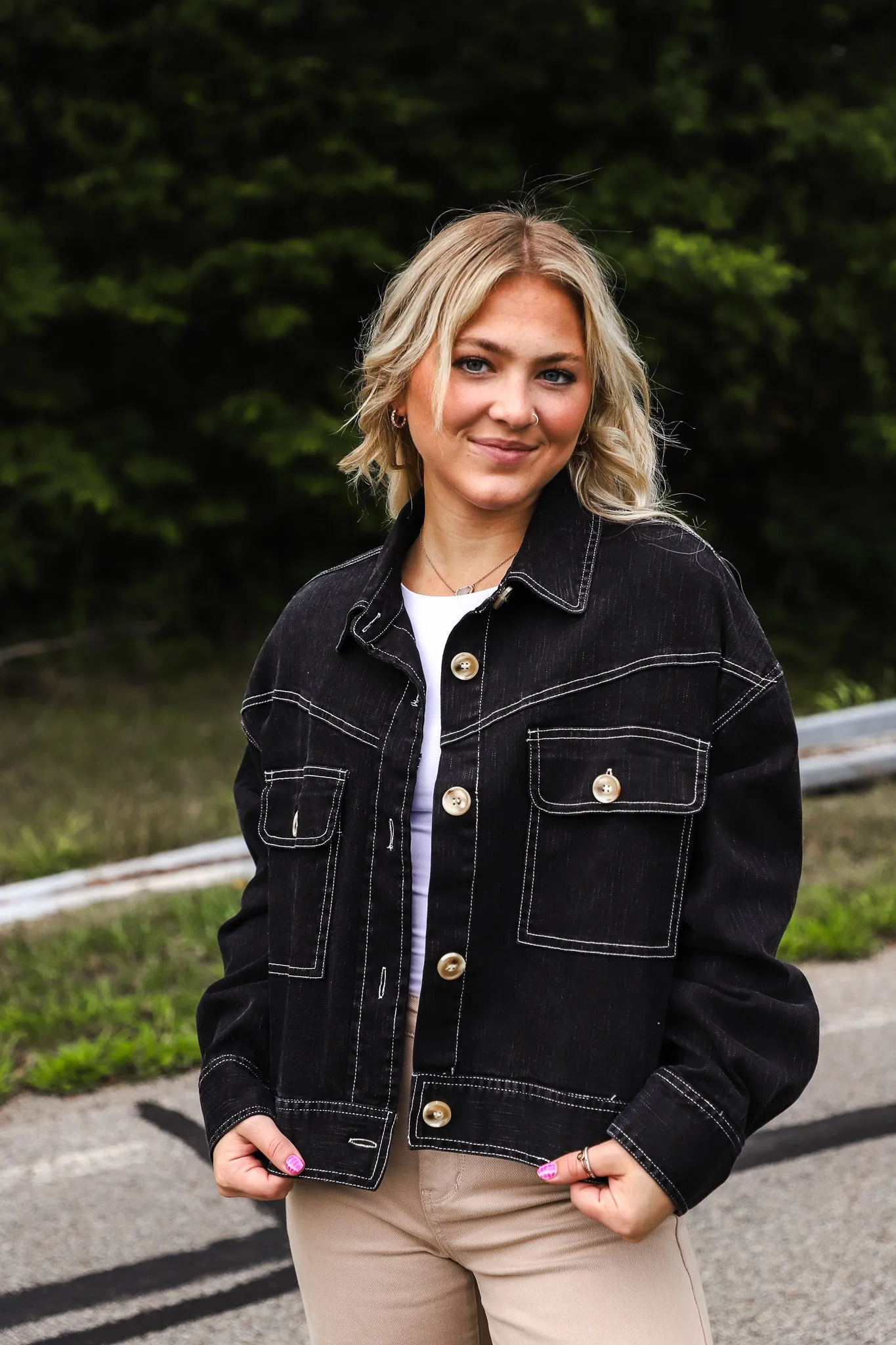 Back In Black Denim Jacket