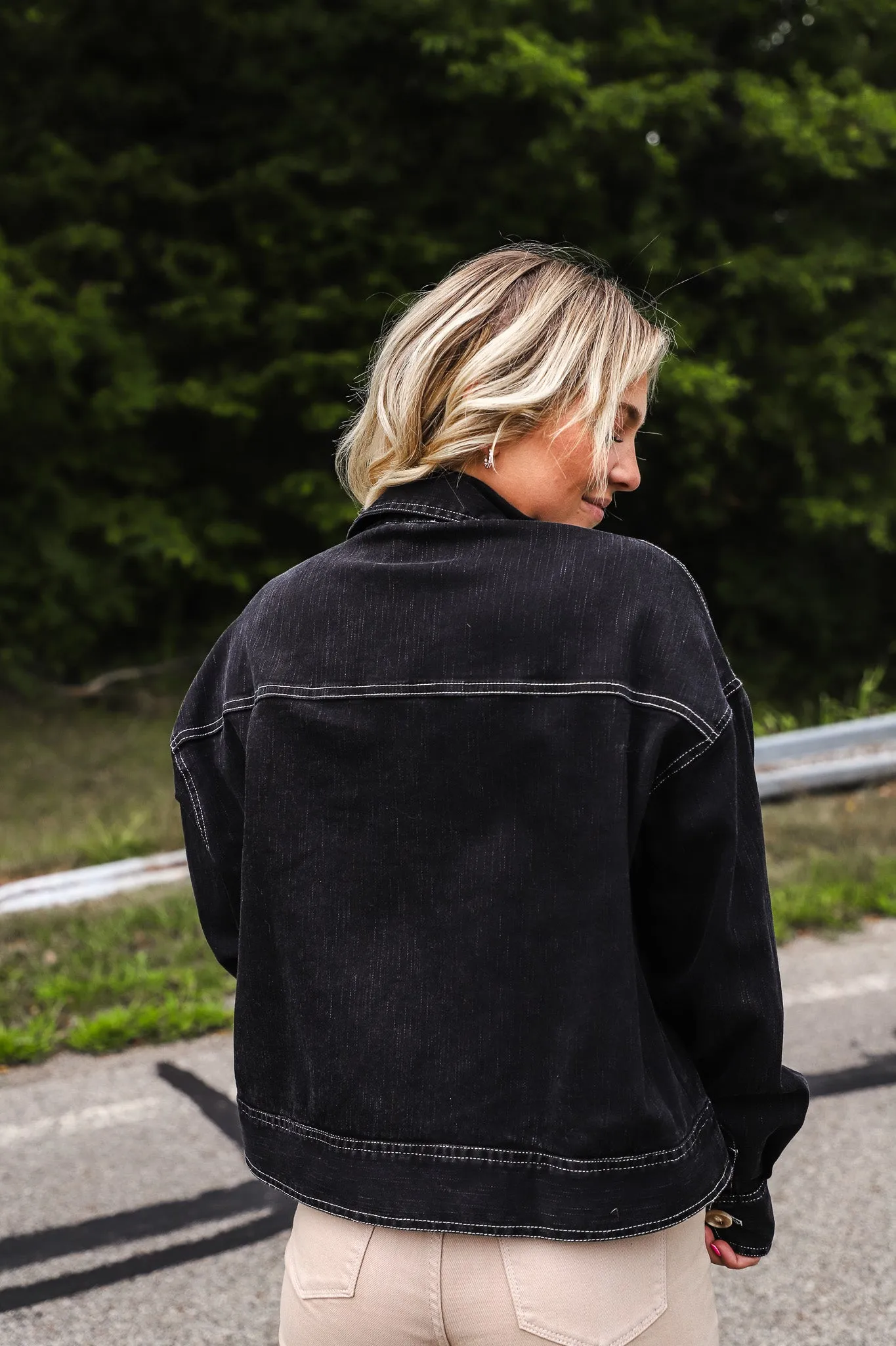 Back In Black Denim Jacket