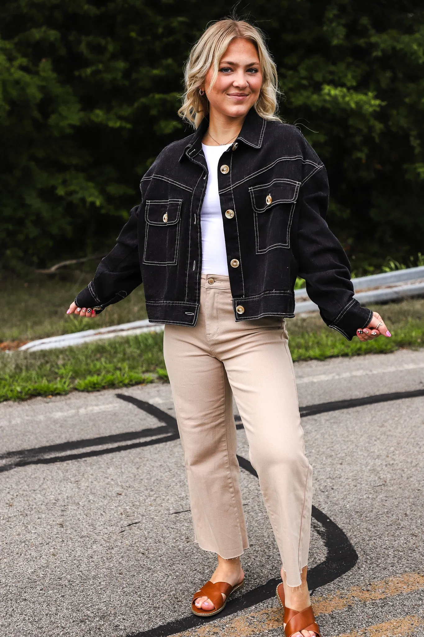 Back In Black Denim Jacket