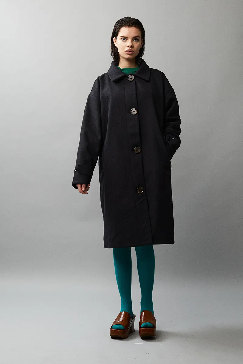 BB OVERCOAT TECHWOOL AW22 NAVY