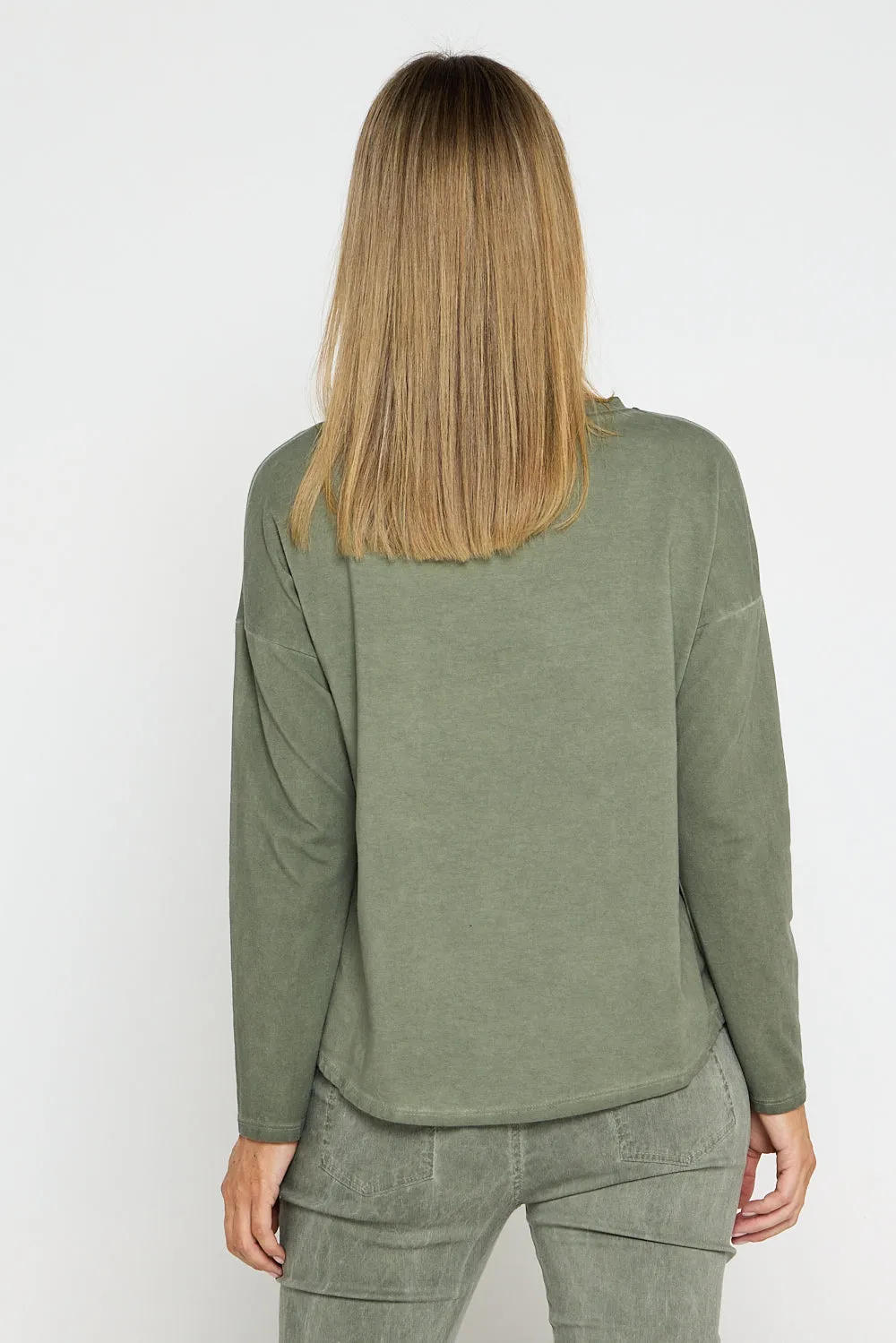 Blake Cotton Top - Khaki