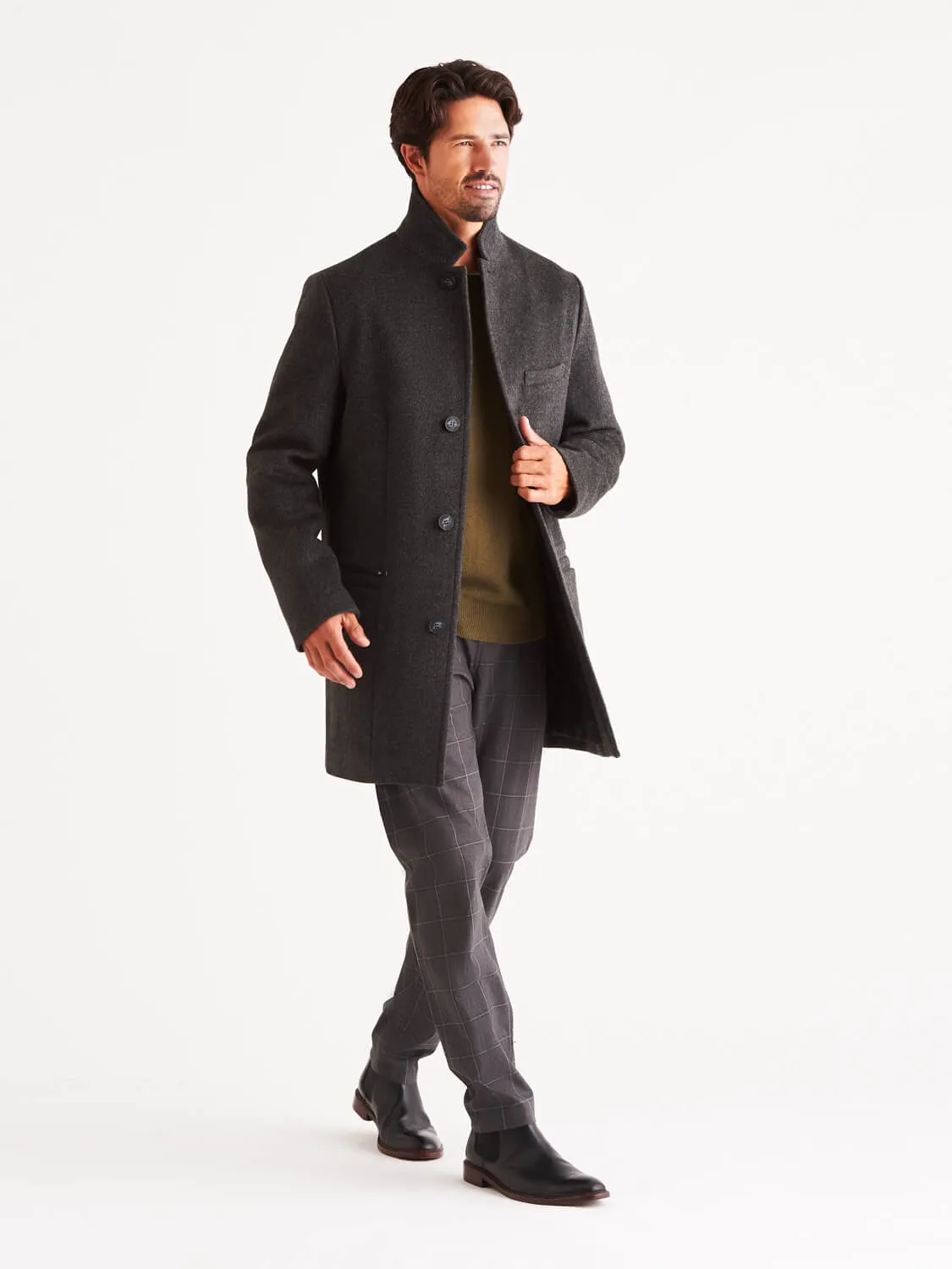 Bordin StormLux™ Wool Cashmere Overcoat