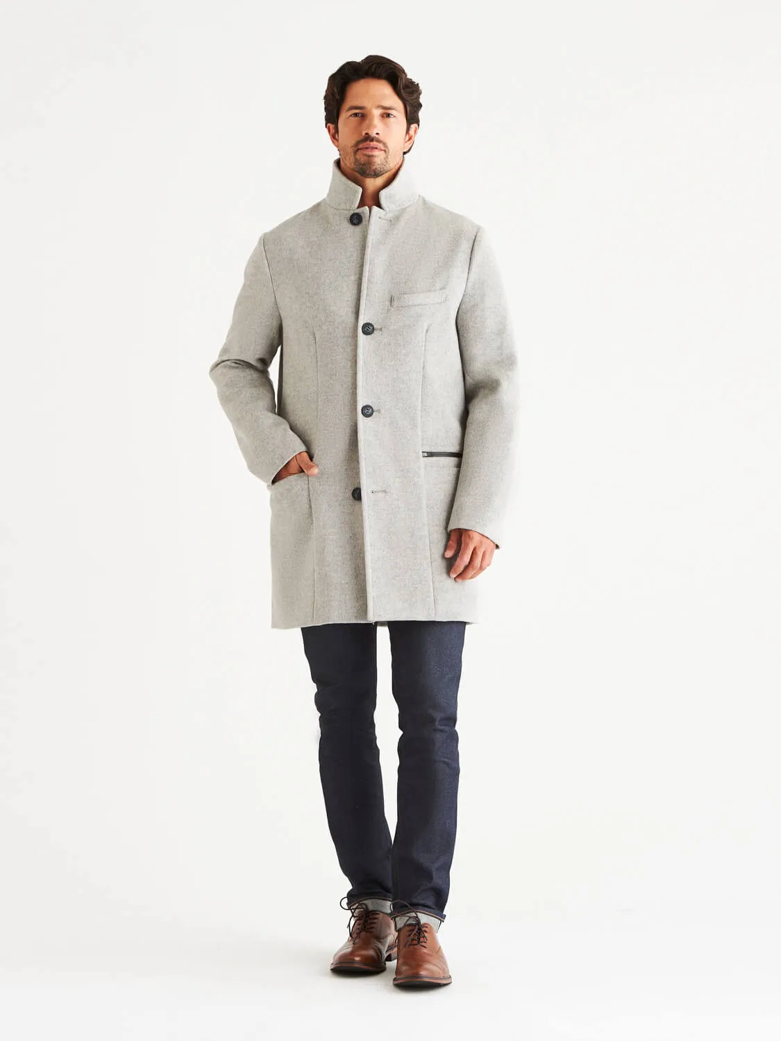 Bordin StormLux™ Wool Cashmere Overcoat