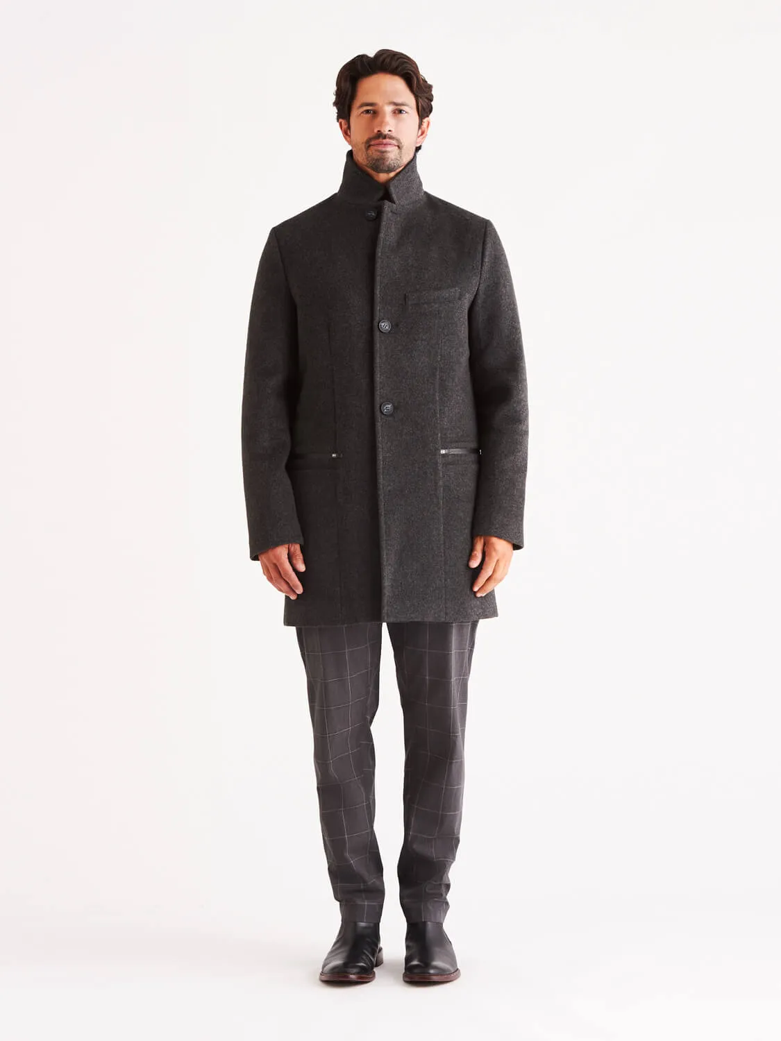 Bordin StormLux™ Wool Cashmere Overcoat