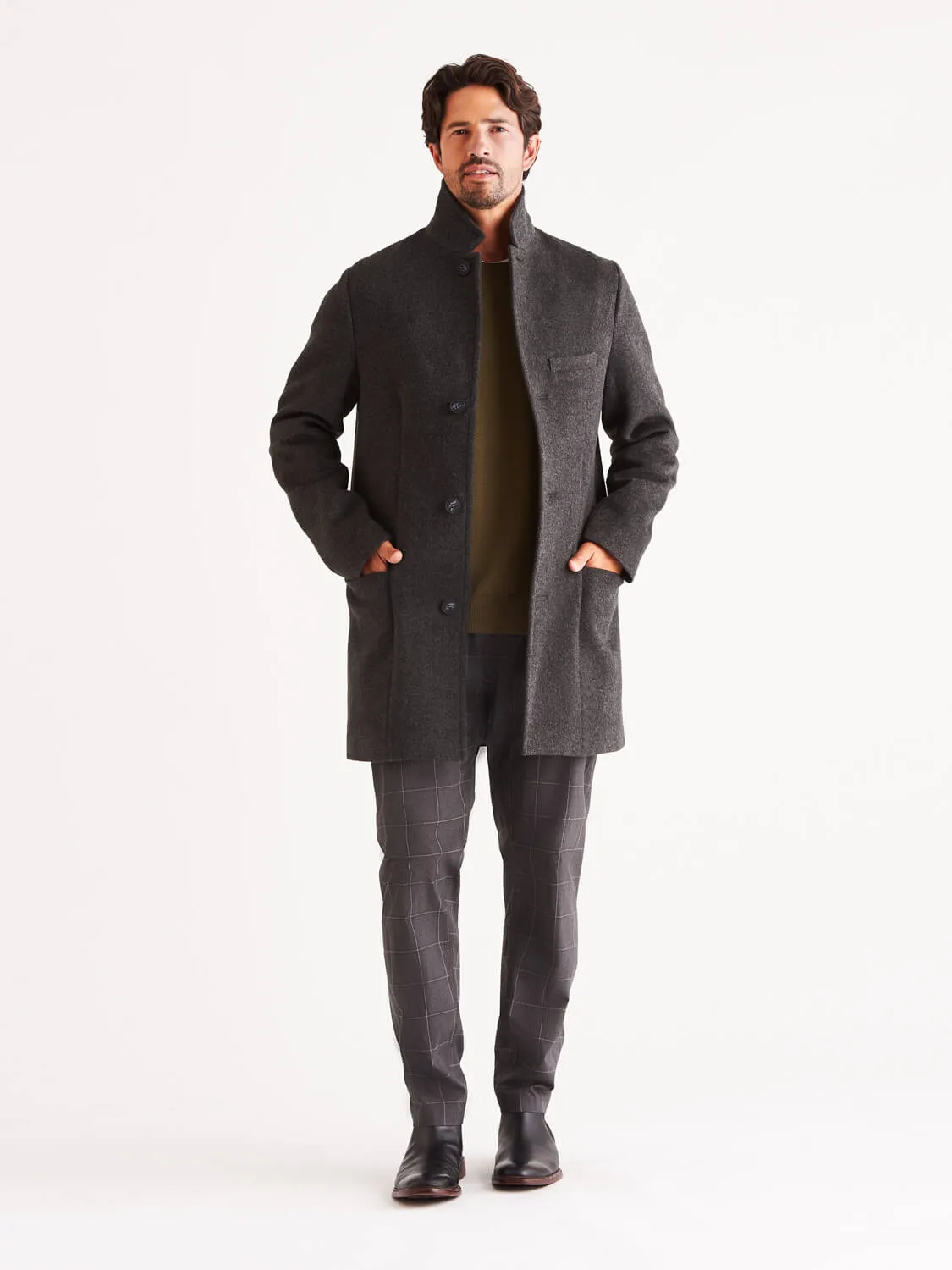 Bordin StormLux™ Wool Cashmere Overcoat