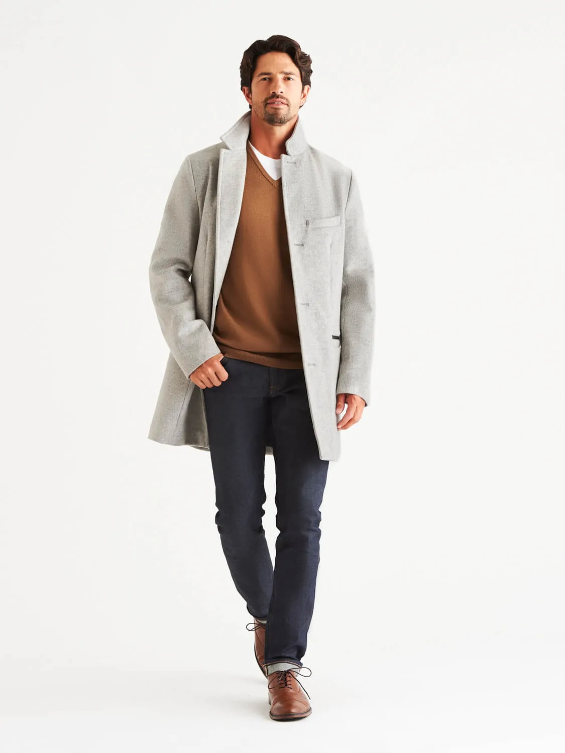 Bordin StormLux™ Wool Cashmere Overcoat