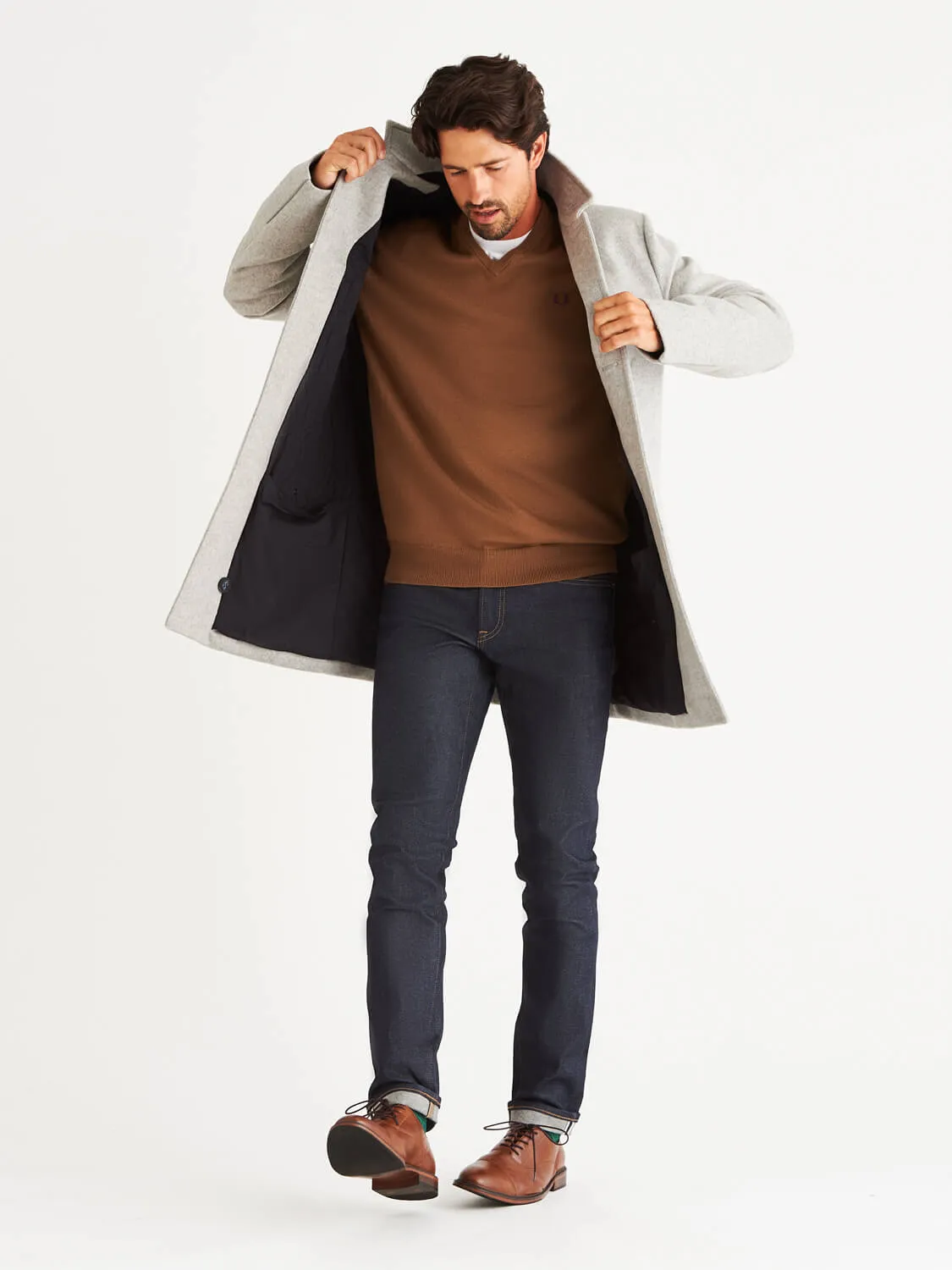 Bordin StormLux™ Wool Cashmere Overcoat