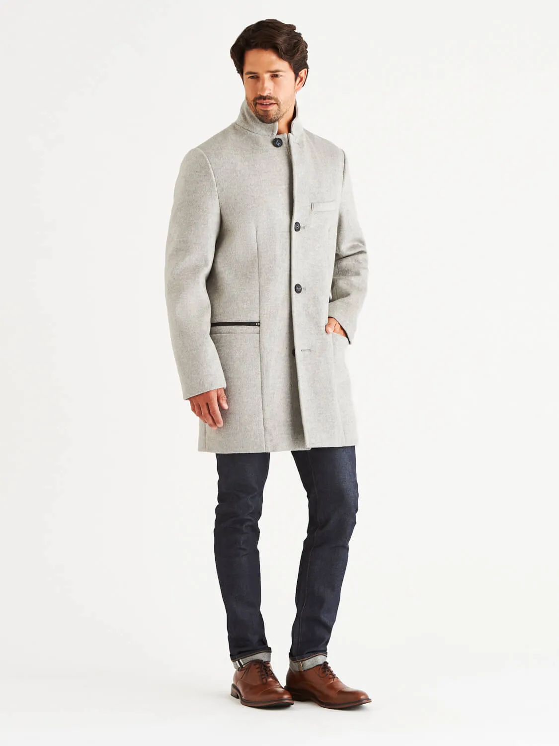 Bordin StormLux™ Wool Cashmere Overcoat