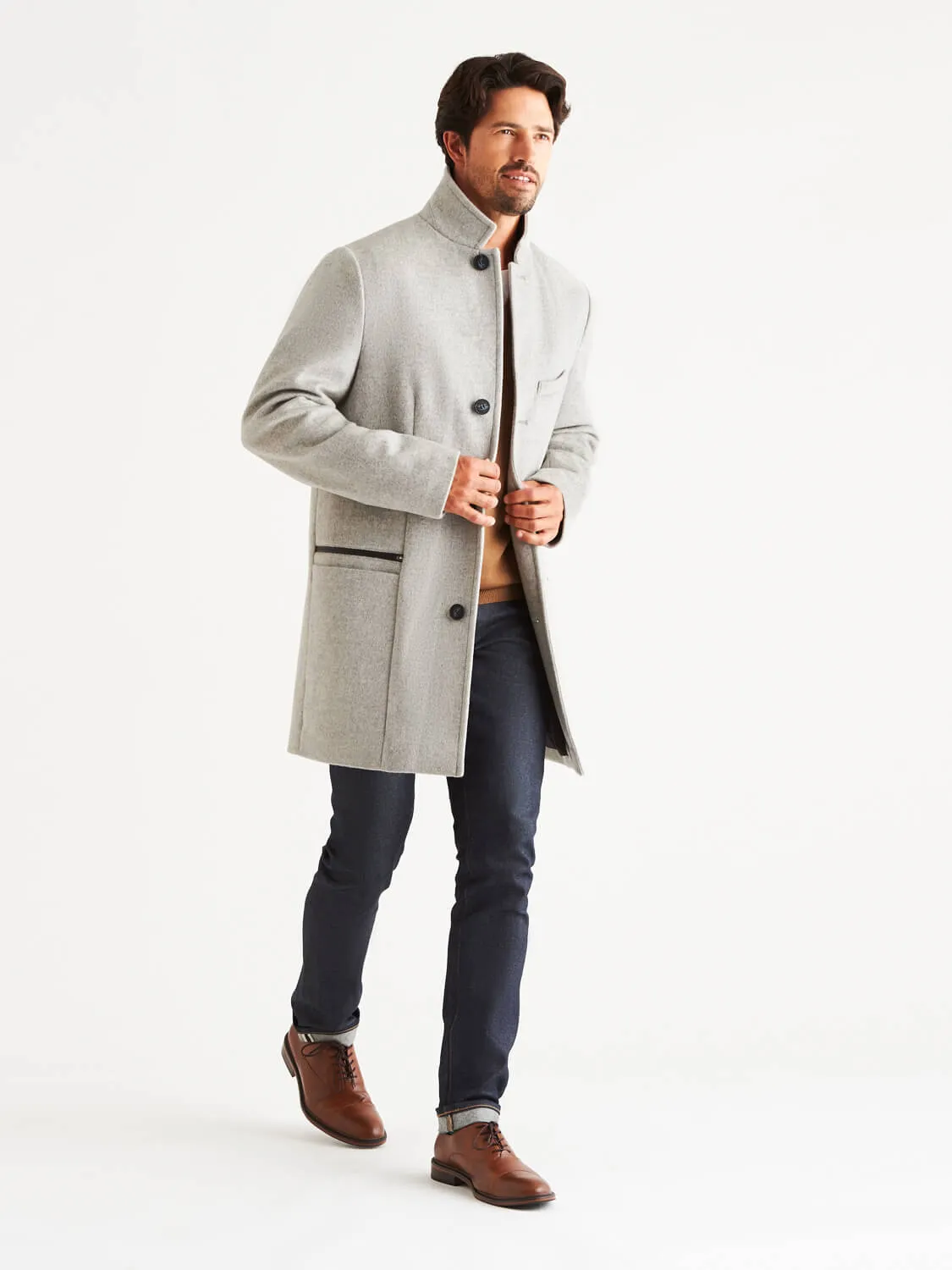 Bordin StormLux™ Wool Cashmere Overcoat