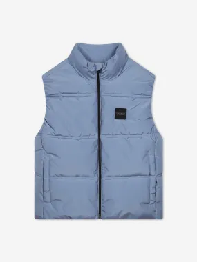 BOSS Boys Puffer Gilet in Blue