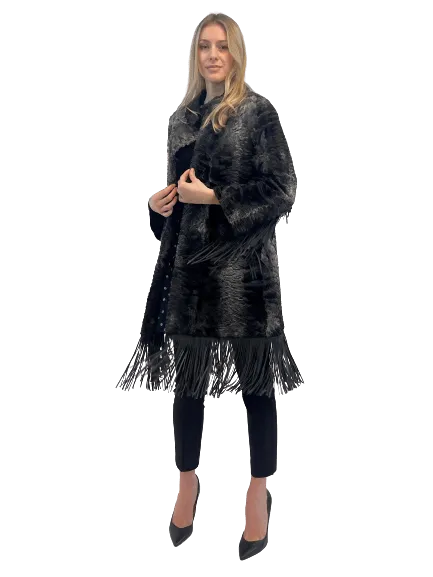 BROADTAIL COAT WITH FRINGES