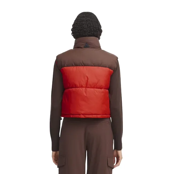 b.young giacca gilet da donna corta Bomina col Wasitcoat 20813371 202174 caffè-cioccolato