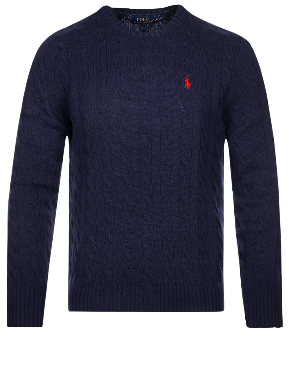 Cable-Knit Jumper Navy