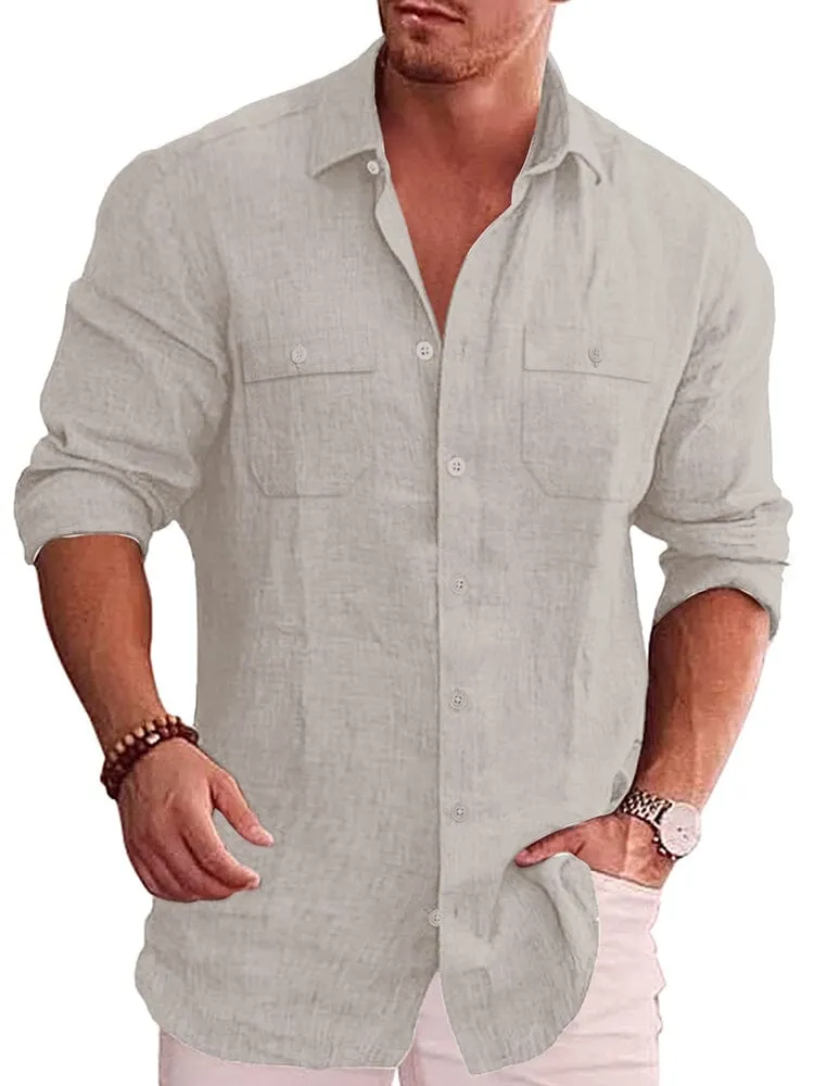 Casual Linen Blend Shirt (US Only)