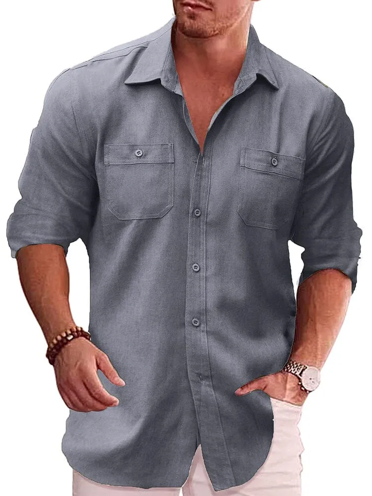 Casual Linen Blend Shirt (US Only)