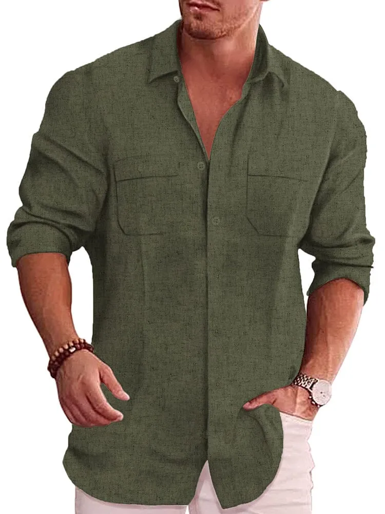 Casual Linen Blend Shirt (US Only)