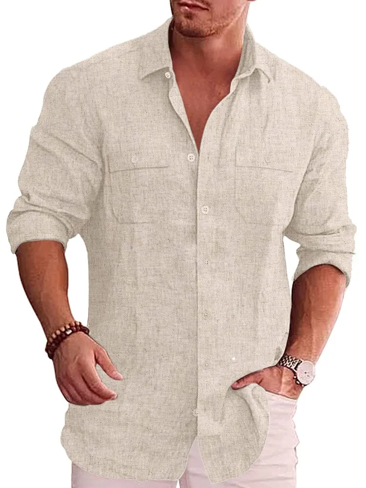 Casual Linen Blend Shirt (US Only)