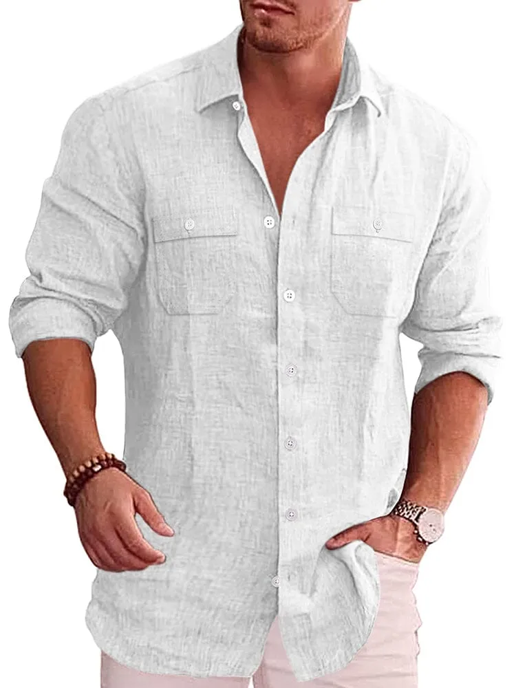 Casual Linen Blend Shirt (US Only)