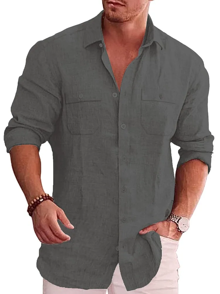 Casual Linen Blend Shirt (US Only)