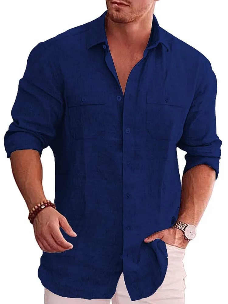 Casual Linen Blend Shirt (US Only)