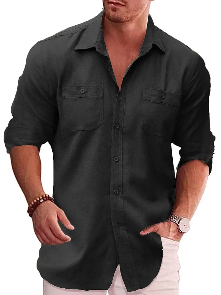 Casual Linen Blend Shirt (US Only)