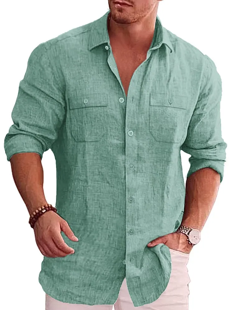 Casual Linen Blend Shirt (US Only)