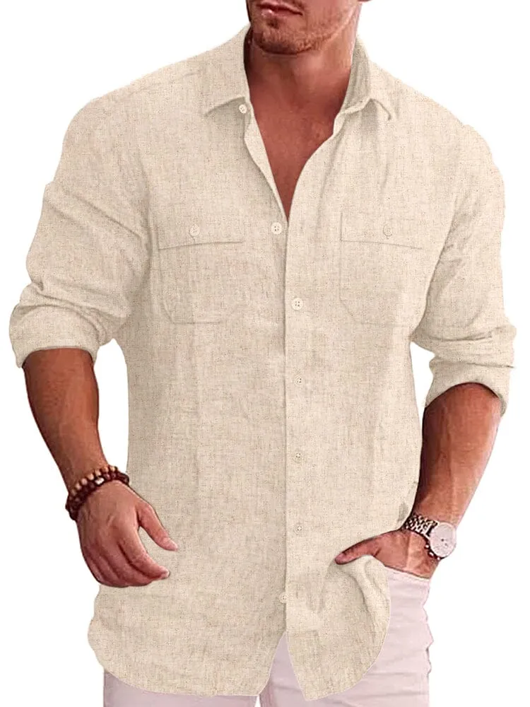 Casual Linen Blend Shirt (US Only)