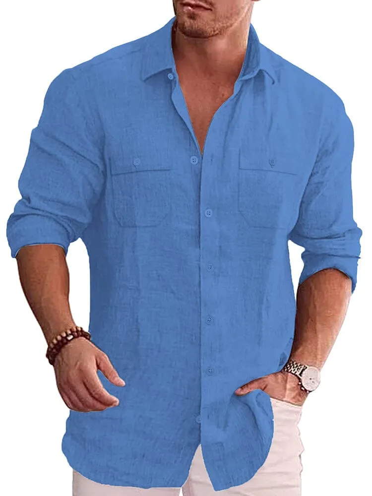 Casual Linen Blend Shirt (US Only)