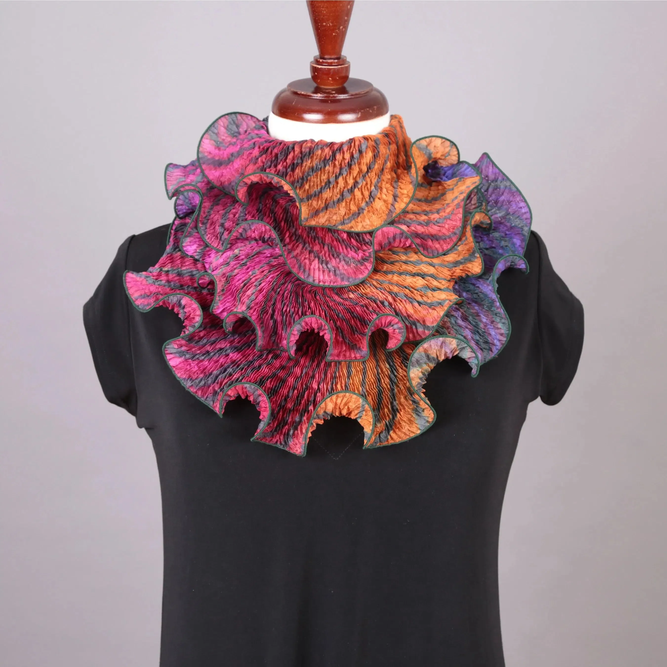 Cathayana Scarf: Silk Shibori Infinity