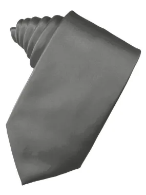 Charcoal "Premier" Satin Formal Neck Tie