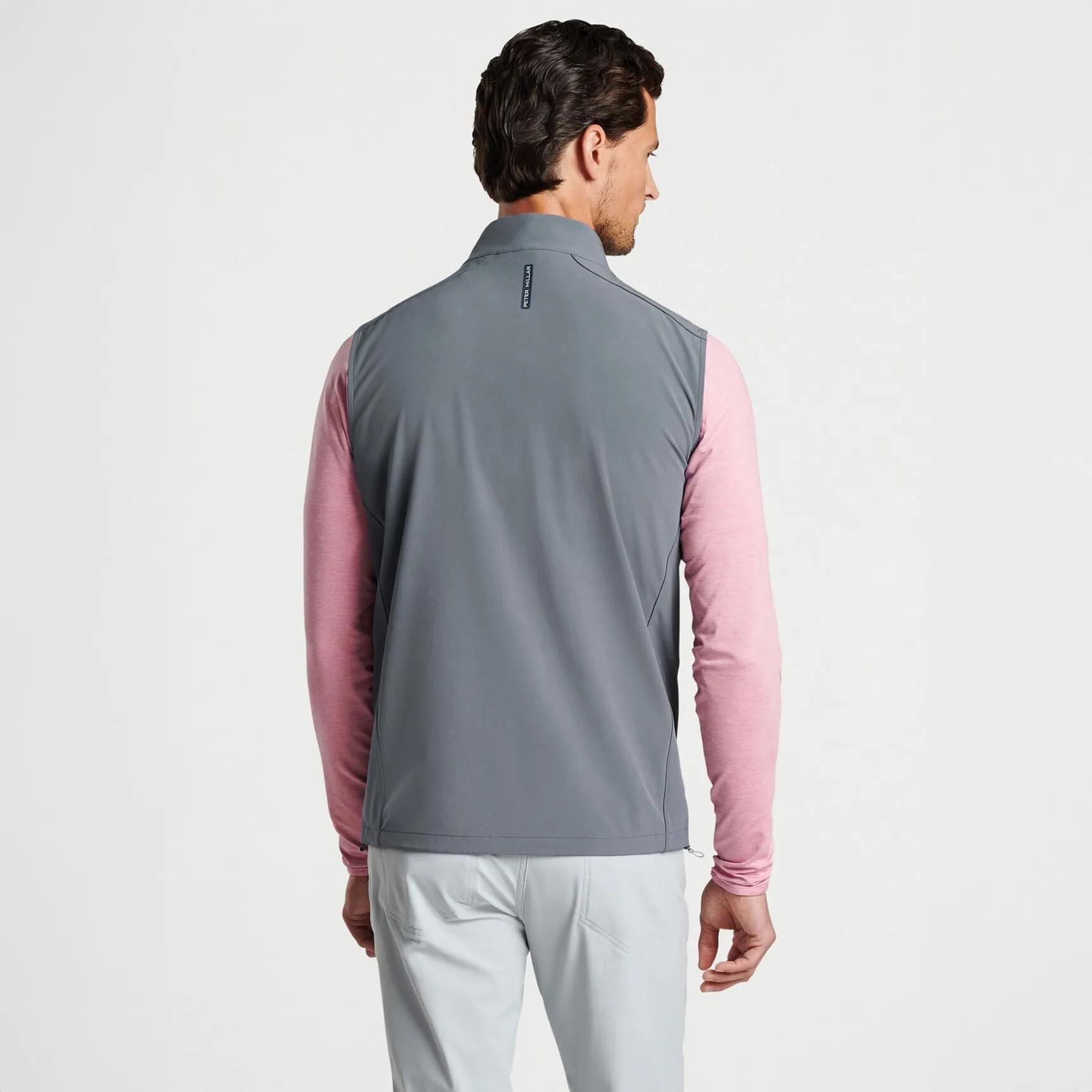 Contour Tailored Fit Full Zip Gilet Iron Grey - SS24