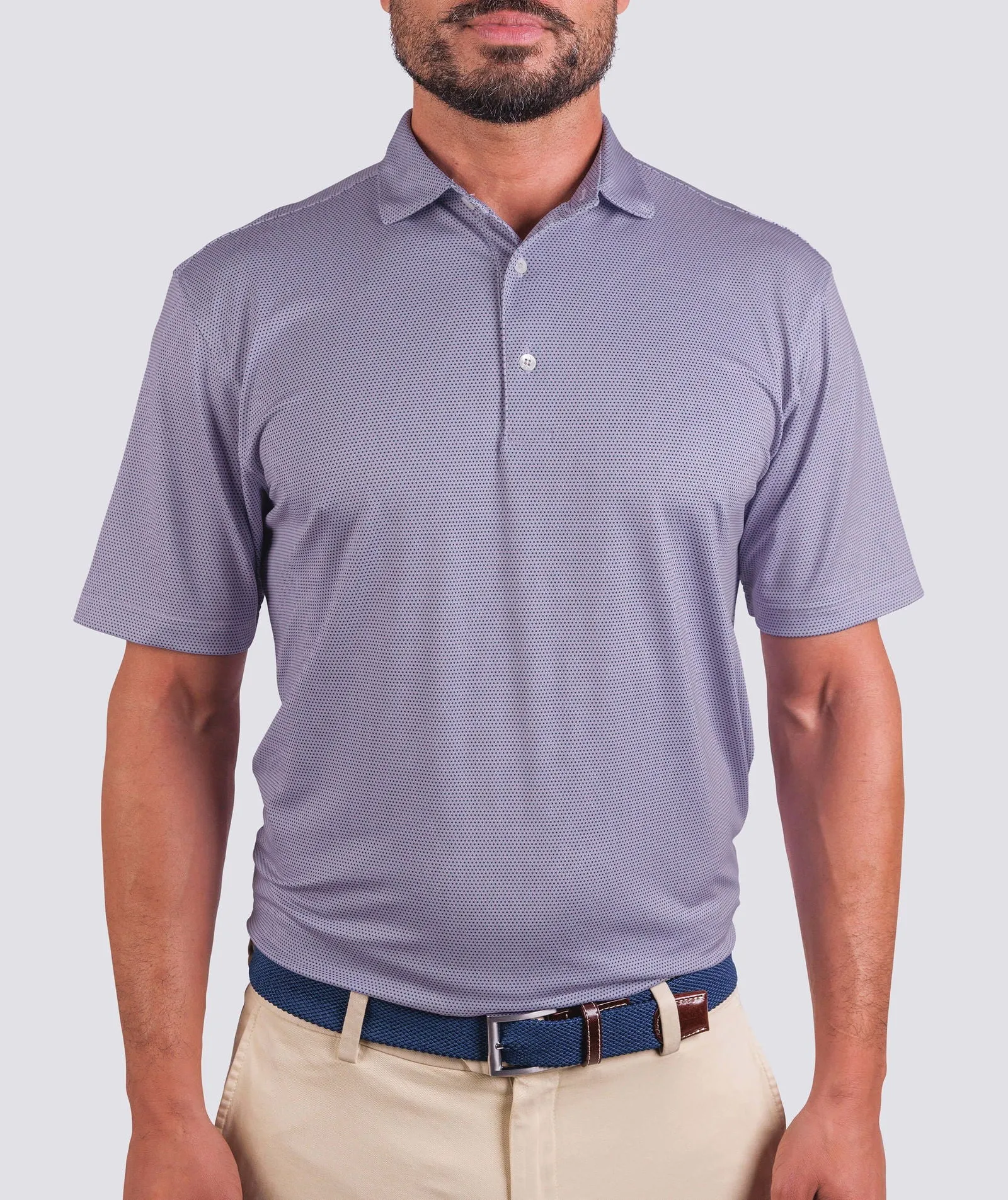 Cyrus Dot Pique Performance Polo